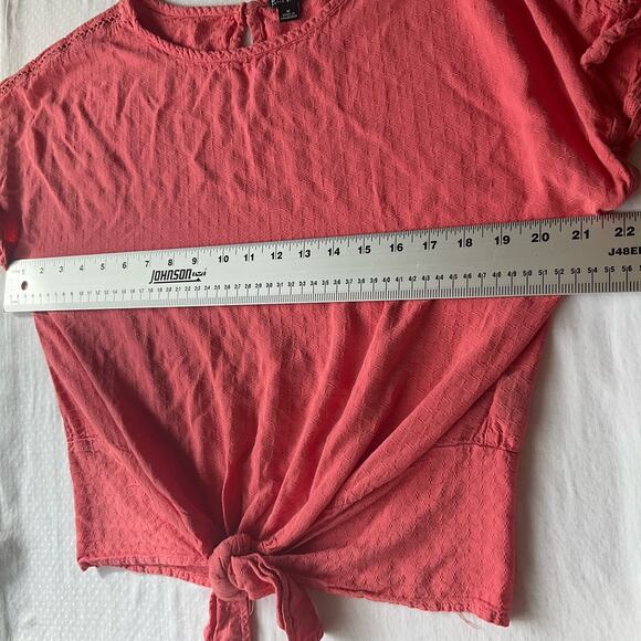 Buffalo by David Bitton Women’s Short Sleeve Tank Top Blouse Size M, Pink - Picture 4 of 8